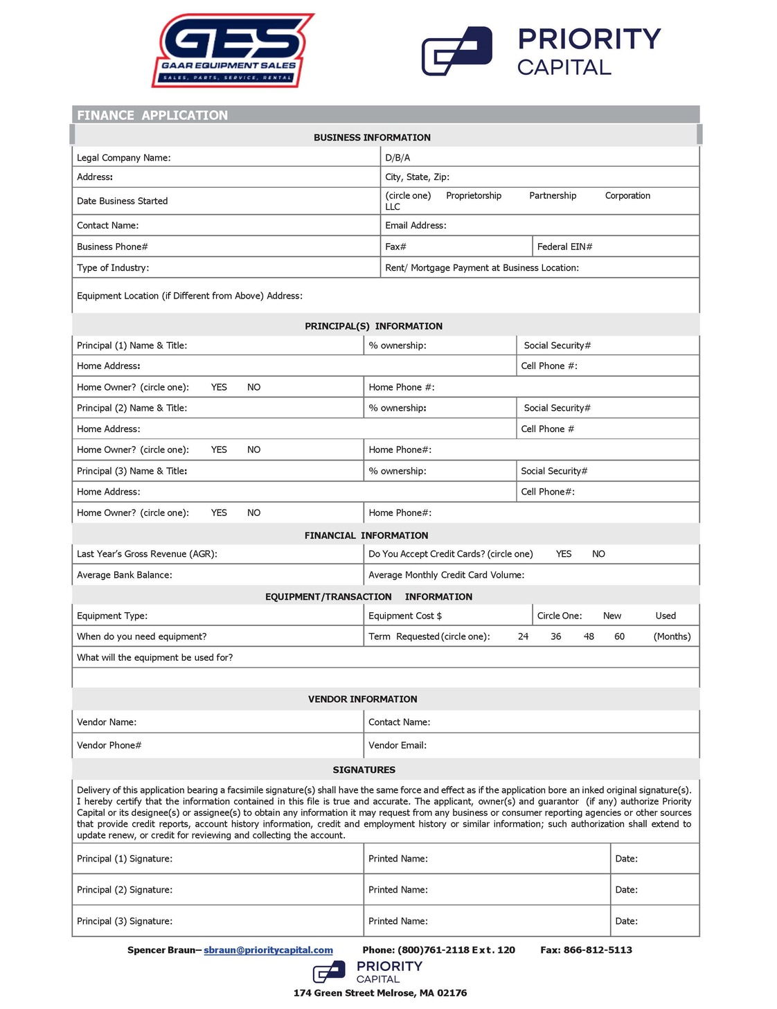 Finance application file
